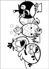 Раскраска Angry Birds